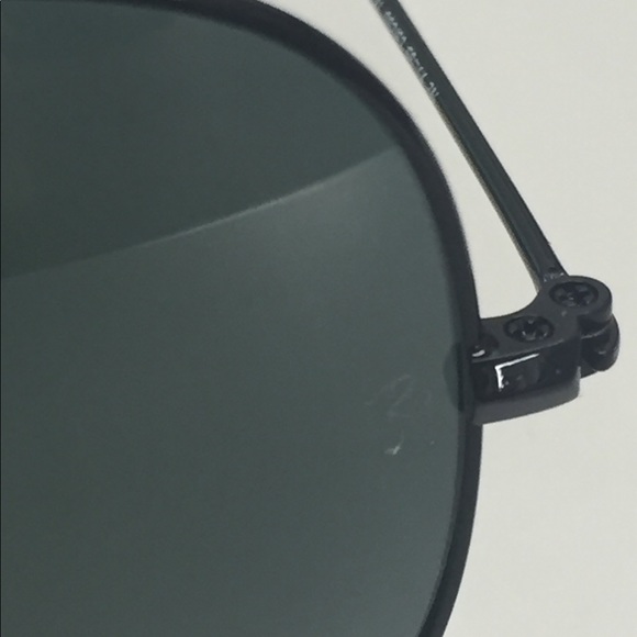 SALE🚨 Rayban Aviators Black Sunglasses RB3025 😎 - Picture 4 of 7